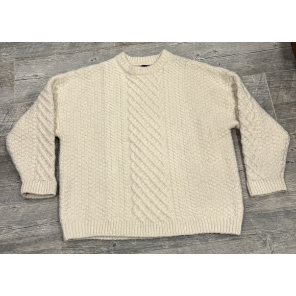 Truth By Republic Sweaters - Truth by Republic Sweater Women's Size Large Ivory Chunky Heavy Cable Knit